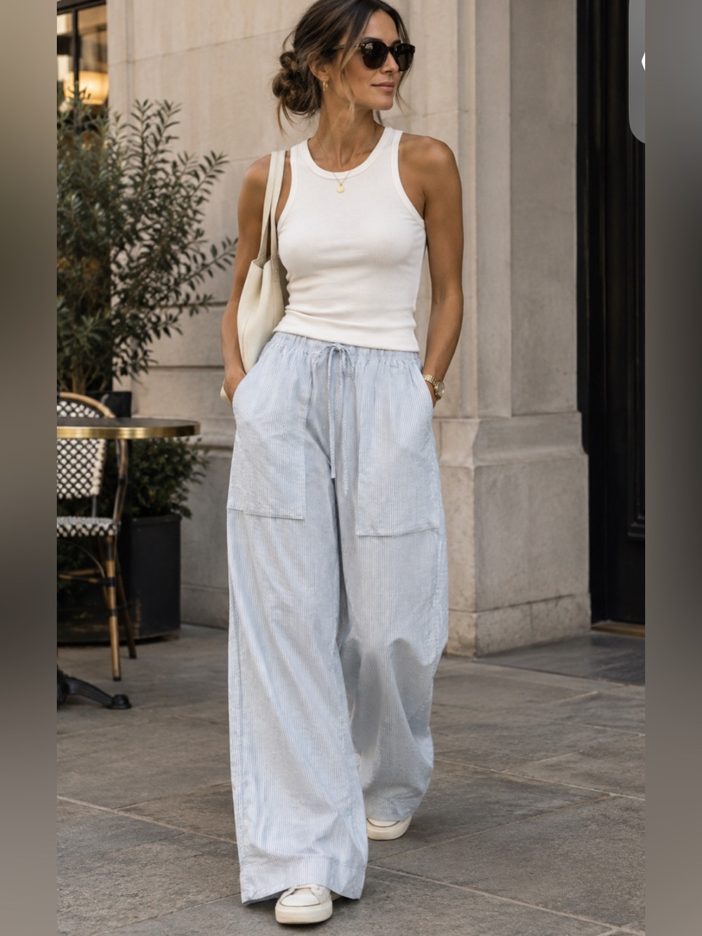 Aritzia Babaton Wide Leg Cargo Pants Size M Cotton Baggy Loungewear